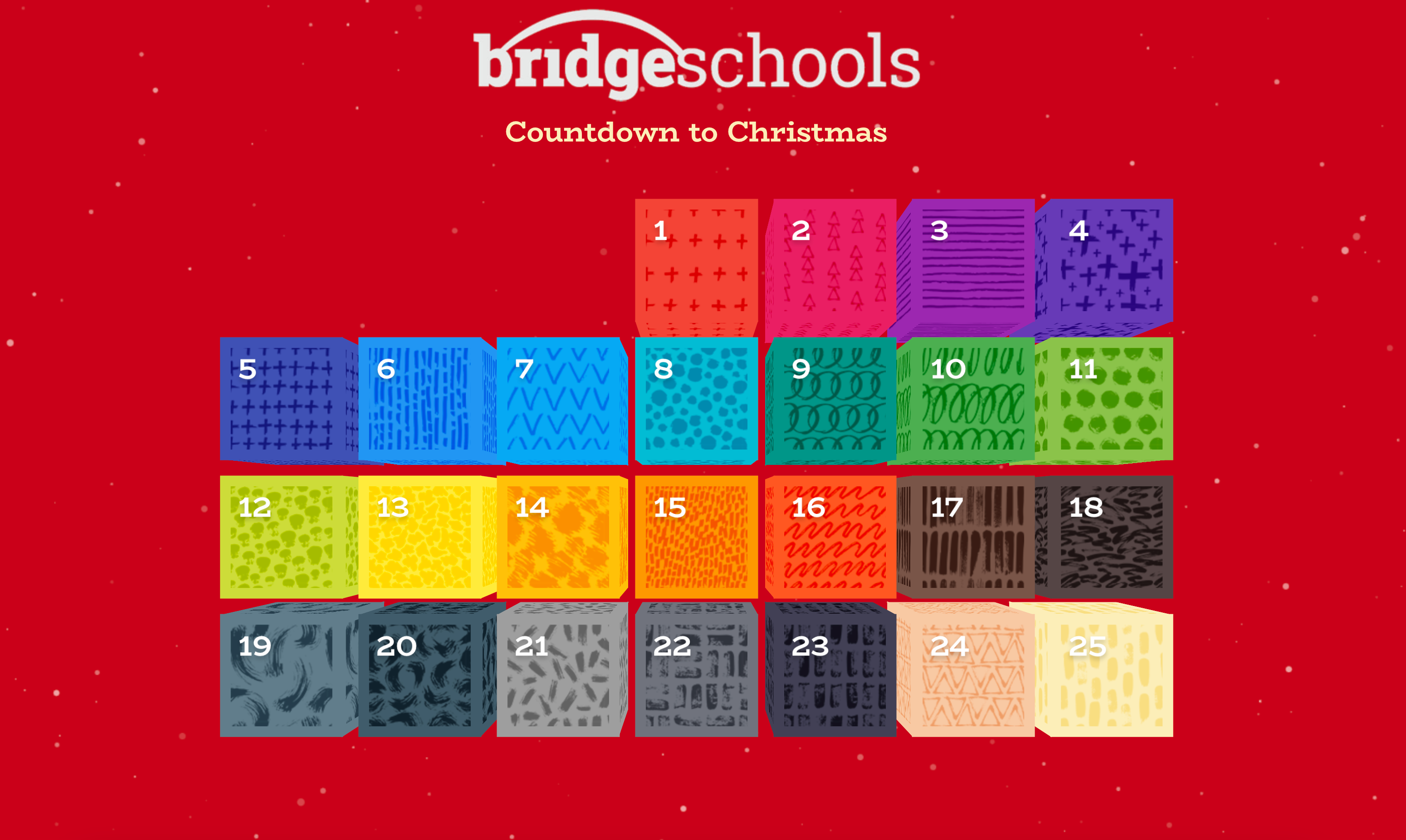 Bridge Schools 2021 Advent calendar